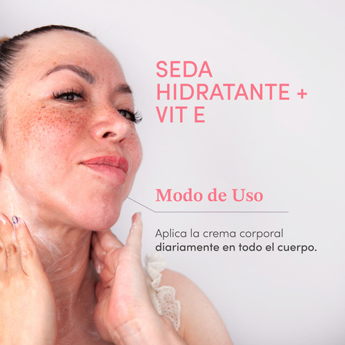 Seda Hidratante + Vit E - Loción Corporal Reafirmante Iam. Fragancia Dulce