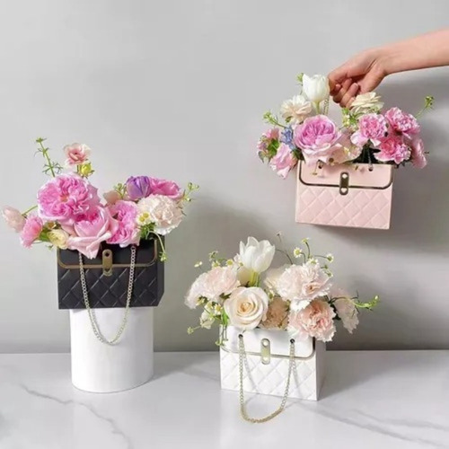 4 Picaja De Regalo De Papel Flor, Ramo De Bolsas De Flores