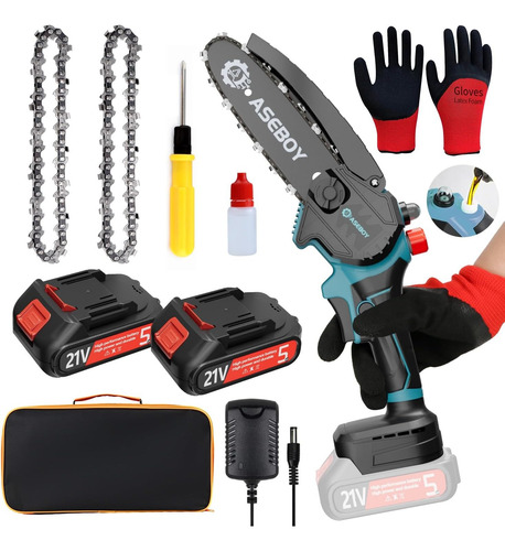 Mini Chainsaw 6 Inch Cordless Mini Chain Saw Battery Powered
