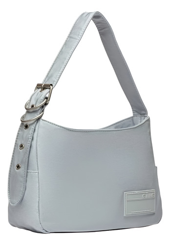 Bolso Glam Gang - Prüne, Elegancia Y Estilo Celeste Lisa Níquel Celeste