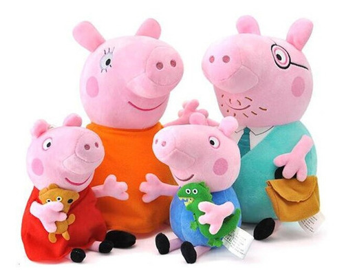 Peppa-pig George Familia Completa De Peluche