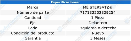 1 Varilla Lat Izq/der 750il V12 5.0l 88 Al 94 Meistersatz