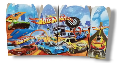 Hot Wheels Pack 10 Cajas Dulceras Para Cumpleaños.