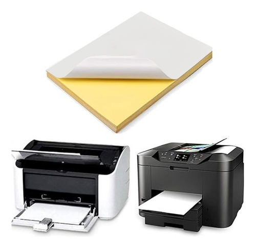 50 Hojas A4 Papel Autoadhesivo Etiquetas De Impresión
