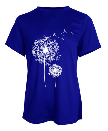 Playera Holgada Con Estampado De Jersey Con Cuello Redondo Y