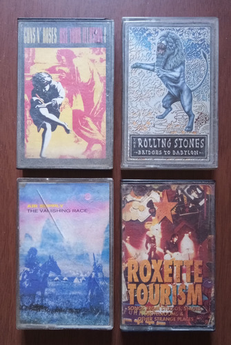 Lote Casettes Rock Años 90 Stones Guns Roxette Air Supply