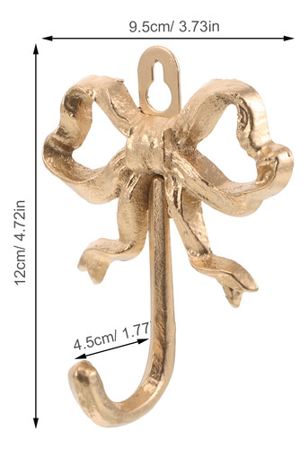 2 Ganchos Para Abrigos Bowknot: Hierro Forjado Para Decoraci