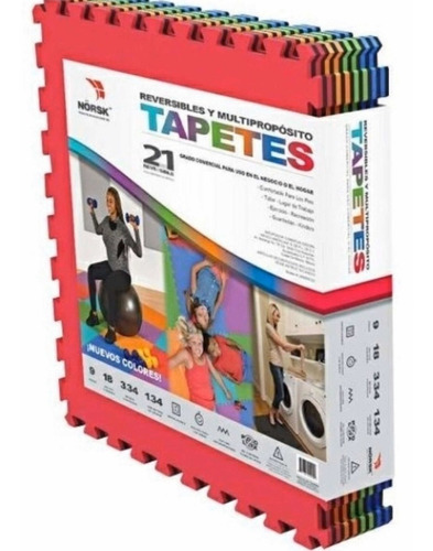 Tapete Foamy Antifatiga 9pzs Uso Múltiple Gym 64x64 2 Pack | Envío gratis