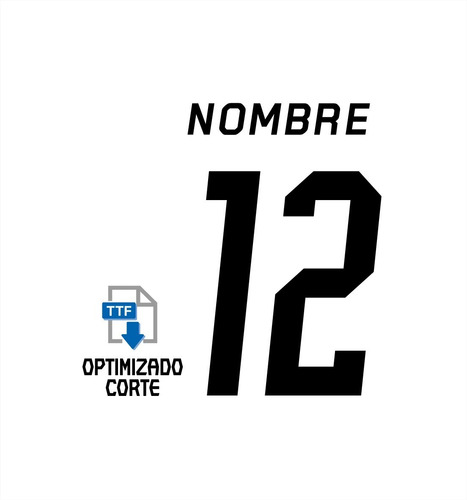 Tipografía Santos Laguna 2022-2023 Archivo Ttf, Ai, Eps.