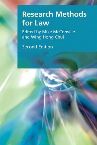 Research Methods For Law, De Mike Mcville., Vol. 1. Editorial Edinburgh University Press, Tapa Blanda, Edición Second Edition En Inglés, 2017
