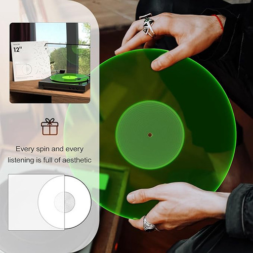 Alfombrilla Para Discos Con Tocadiscos: Tocadiscos Acrílico