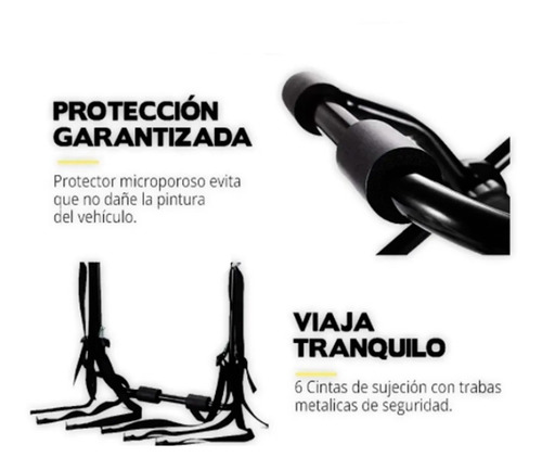 Imagen 4 de 6 de Portabicicleta Auto Baul Porta Bicicleta 3 Bicicletas Easy