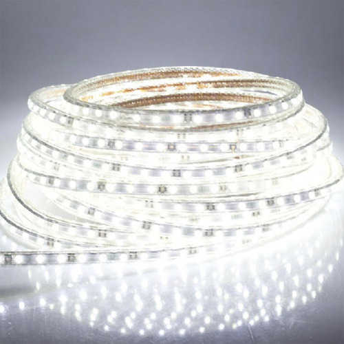Mangueira Fita Led Chata 5050 100m Branco Frio + Conectores Luz Branco-frio 127v