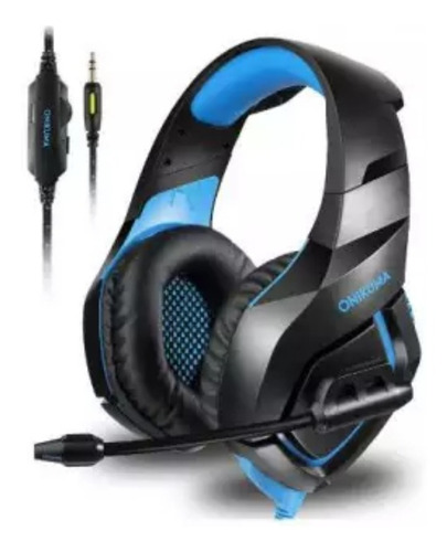 Fone De Ouvido Gamer Onikuma Headset Xbox Ps4/5 Pc Blue K1b