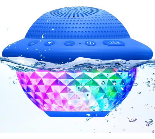 Altavoz Flotante Para Piscina Con Luces Led Coloridas, Altav