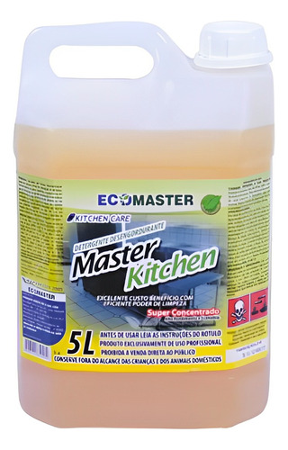 Master Kitchen 5 Lts - Detergente Super Concentrado
