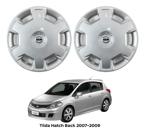 Copa Rueda Juego 2pz Tiida Hatchback 2007 Original