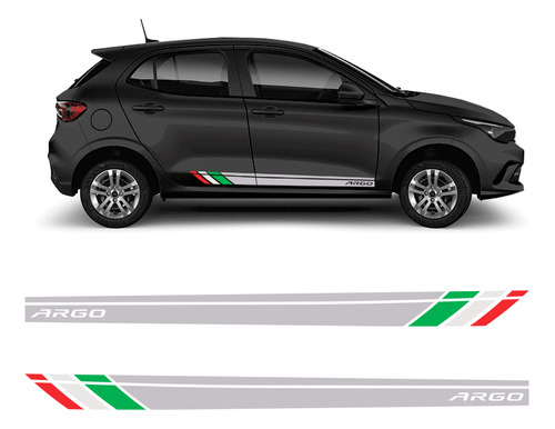 Faixa Lateral Fiat Argo 2018/2021 Itália Adesivo Decorativo