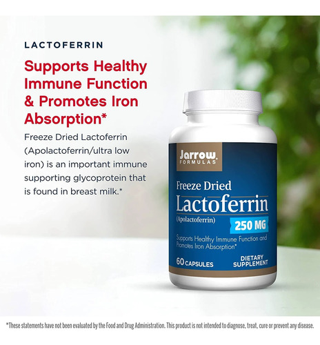 Jarrow Formulas - Lactoferrin (apolactoferrin) 250mg, 60caps