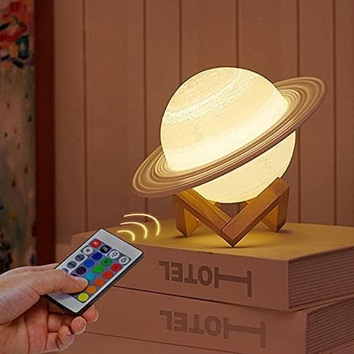 Lampara Saturno Velador Led Táctil Recargable Usb Control Color de la estructura Blanco RGB