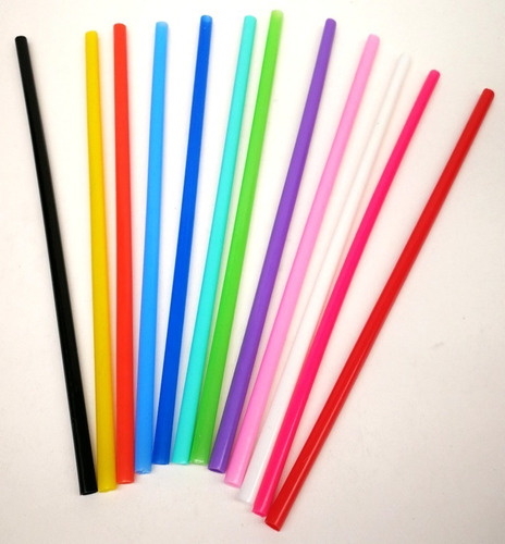 Imagen 1 de 3 de 40 Sorbetes Plastico Duro Reutilizables Candy Bar Souvenirs