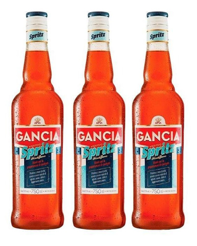 Gancia Spritz 750ml Botella Aperitivo Pack X3