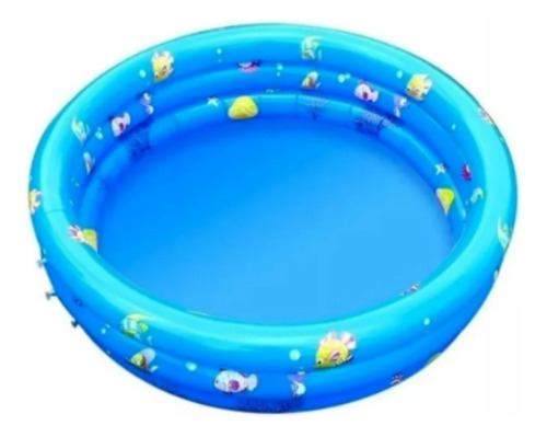 Piscina Inflable Plástico Bebe 3 Anillos 100x35 Cms Verano