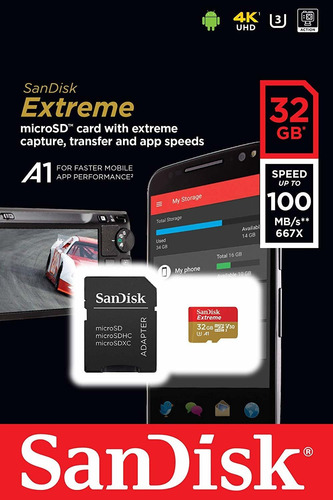 Memoria Sandisk De 32 Gb 4k V30