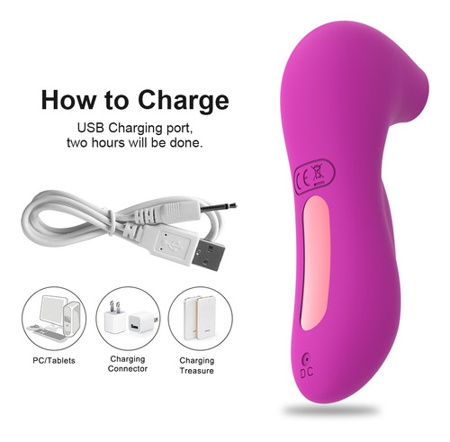 Vibrador Con Succionador De Clítoris Recargable Por Usb