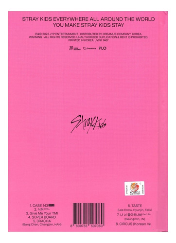 Stray Kids Album Original Maxident T-crush Komca / Rosa