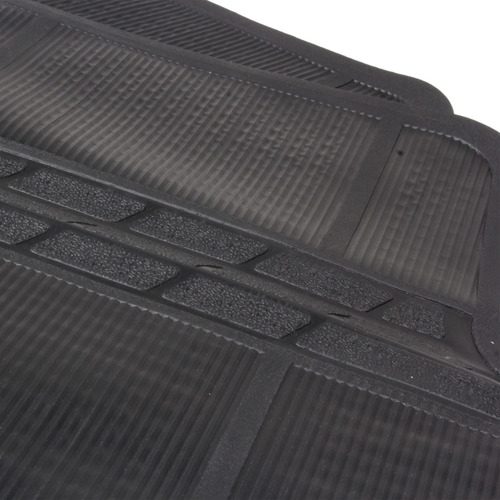 Tapetes De Pvc Para Auto Color Negros Mikels
