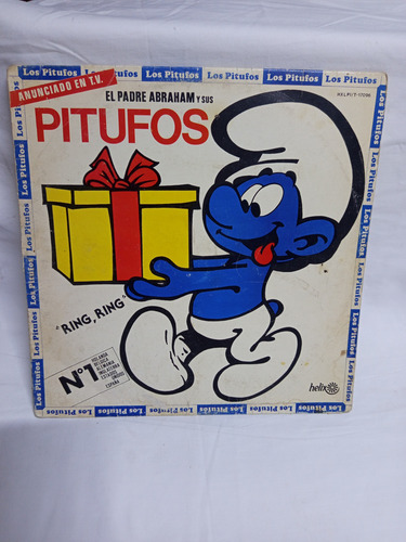 Lp Los Pitufos Ring, Ring Album Mex. De 1982 Helix 33 Rpm Estándar (Usado)