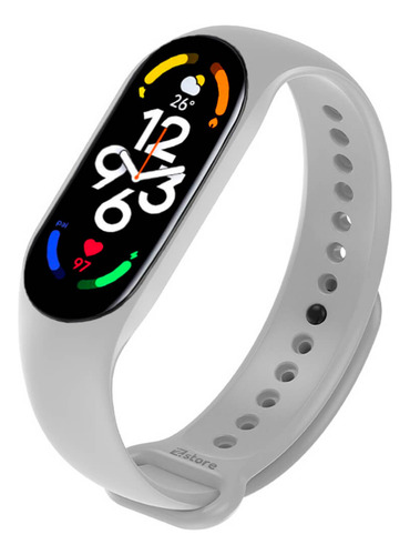 Correa Compatible Xiaomi Mi Band 7 Gris Claro