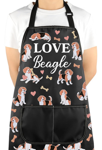 Beagle Lover Gift Love Beagle Soup Delantal Con Bolsillos Be