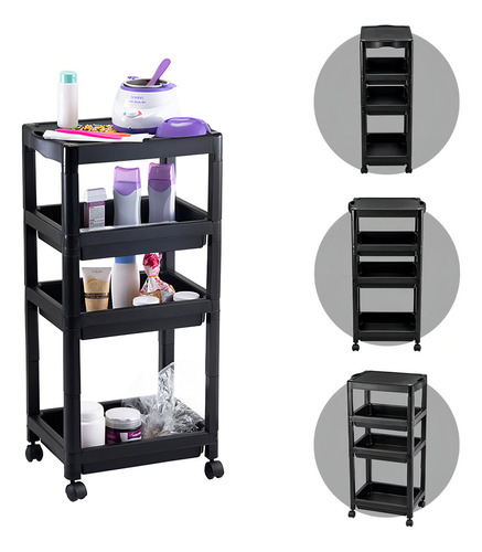 Carrito organizador multiusos Dompel para salón de belleza estética