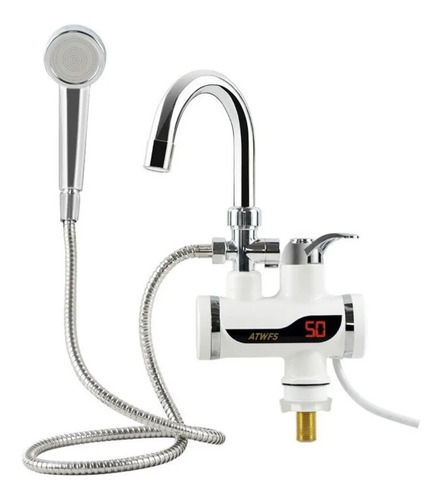 Caño Grifo Eléctrico Calentador De Agua Instantáneo + Ducha