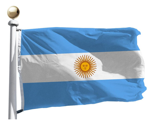 Bandera De Argentina De 3 X 5 Pies Grande, Poliéster 100d En