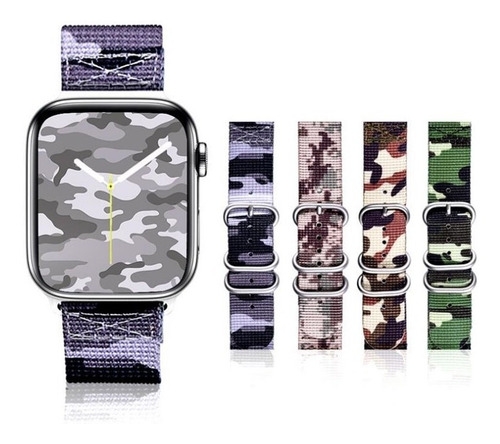 Correa Camuflaje Para Apple Watch Hombre Caballero Rudo Dama