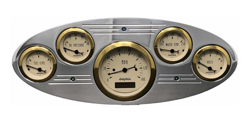 Dolphin Gauge Para 1934 Ford Truck 5 Dash Cluster Panel
