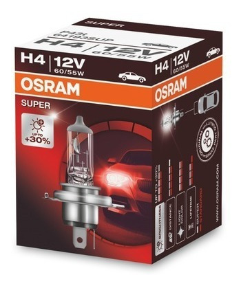 1 Bombillo Osram H4 12v 60/55w Super +30% Aleman En Caja