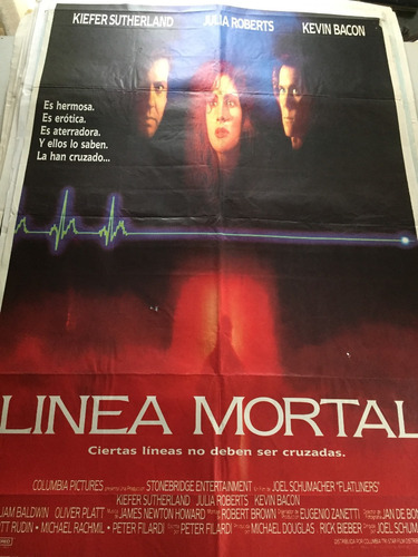 Poster Linea Mortal Julia Roberts Donald Shuterland Original