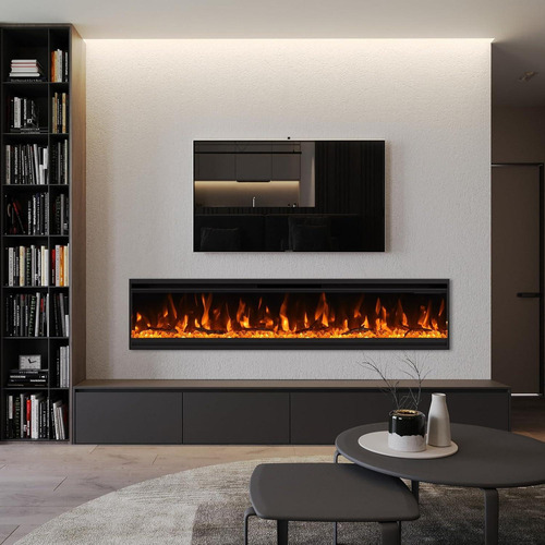 Chimenea Eléctrica Burutpike 101,6 Cm Ultra-fina 1500w