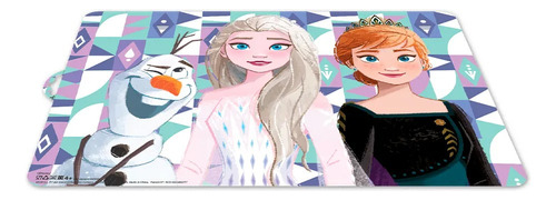 Mantel Individual Infantil Frozen Disney Elsa Anna Olaf Color Multicolor