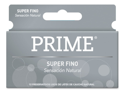 Preservativos Prime Super Fino | Caja X 12u | Envío Discreto