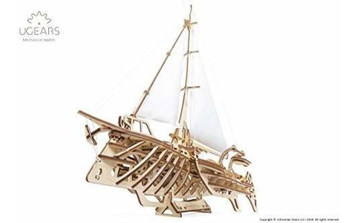 Ugears 3d Puzzles Para Adultos Trimaran Merihobus - Kits De