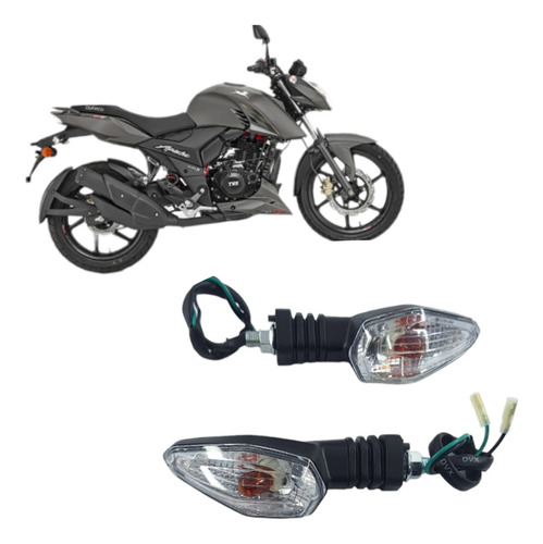 Direccionales Traseras Tvs Apache 160 4v Rtr200 Fi (x2)