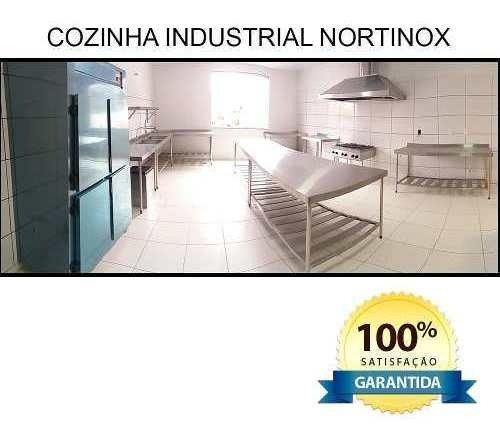 Imagem 7 de 9 de Prateleira Em Aço Inox 1150 X 320 X 1600mm 4 Planos Reforçad