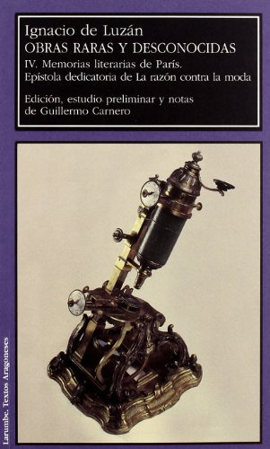 Libro Obras Raras Y Desconocidas De Luzán Ignacio De Prensas