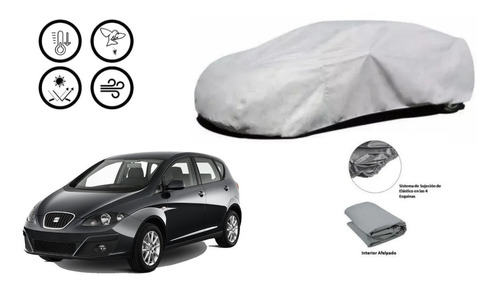 Car Cover Seat Altea Freetrack 2010-13 Afelpada. Msi