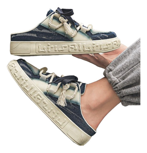 Sandalias Hombres Con Plataforma Casuale Cómodo Transpirable